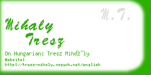 mihaly tresz business card